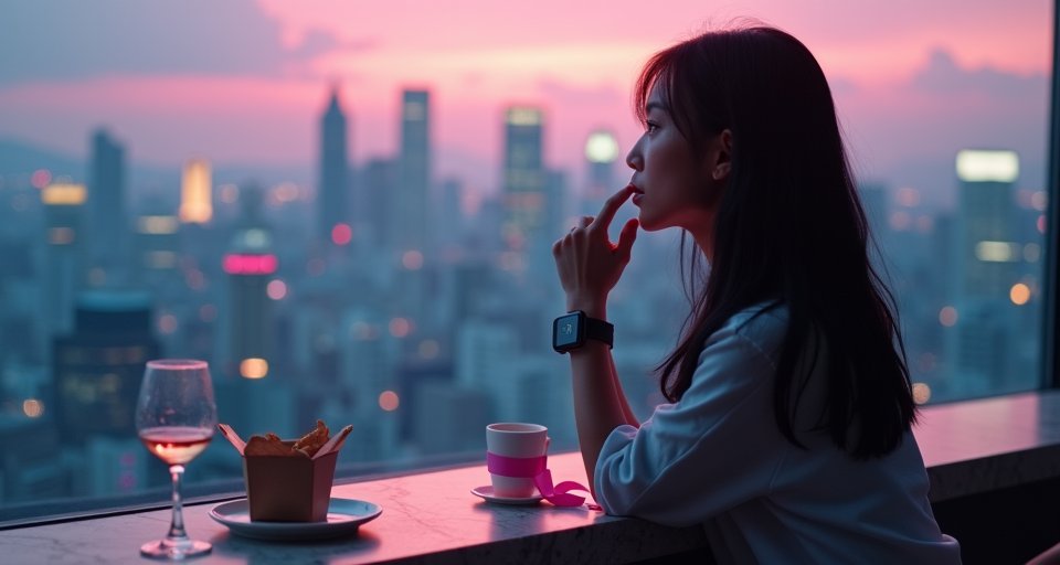 桌上擺放著金黃酥脆的炸雞與薯條等高油脂油炸食物