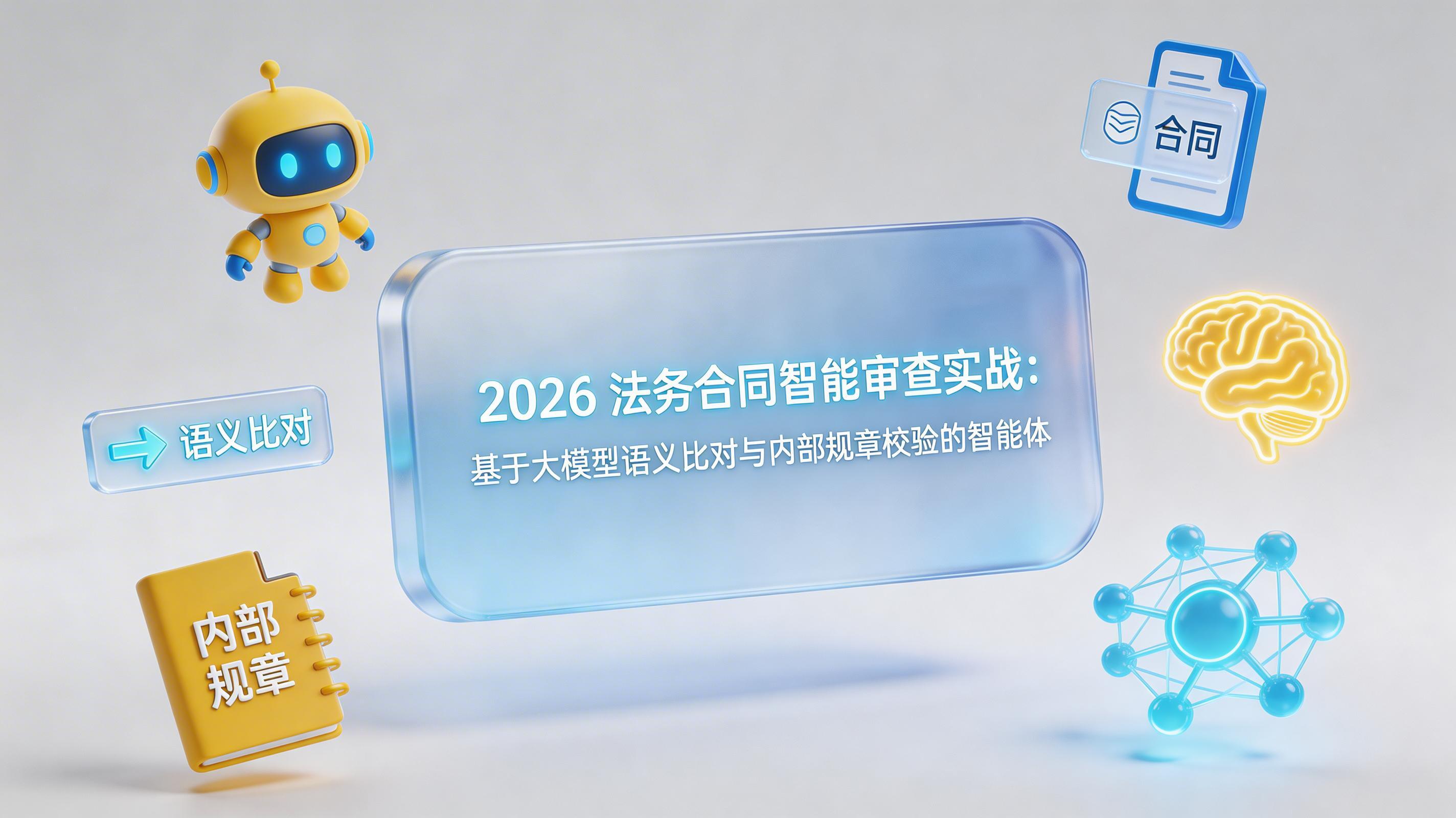 2026 法务合同智能审查实战:基于大模型语义比对与内部规章校验的智能体_图1