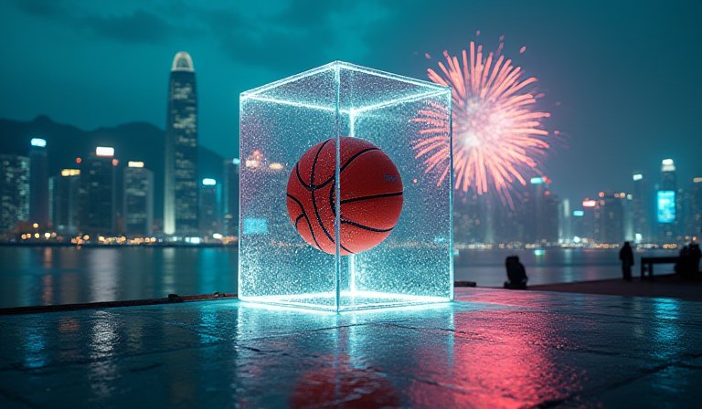 籃球賽事與顯示交易量激增的預測市場趨勢數據圖表