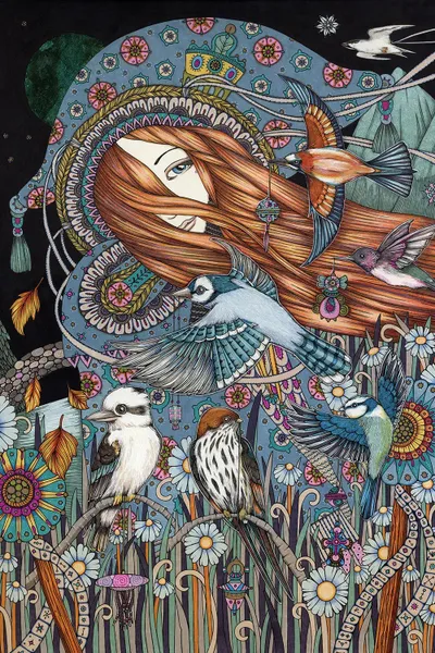 Synchronicity Art Print Duvar - Vintage Image Collection - 8K Quality