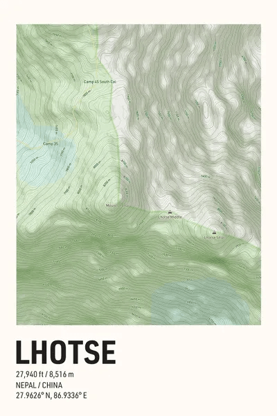 Mount Lhotse Elevation Topographic Map Altitude Map - Classic High Resolution Sunset Pictures | Free Download