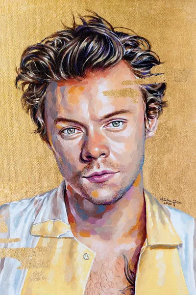 Biggest sale of the year! Harry Styles Canvas Art By Jackie Liu Icanvas