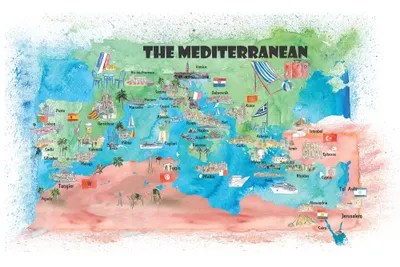 Price guarantee we work with every major cruise line in the world, and you'll find their lowest authorized prices on this site. Mediterranean Cruise T Canvas Art Print Markus Martina Bleichner
