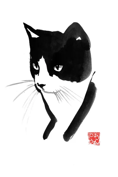Select a black cat illustration for free download. Cat Face Canvas Wall Art By Pechane Icanvas