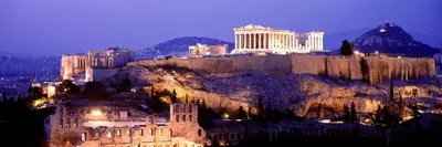 Therefore, it is not possible to visit it at night. Acropolis Of Athens At Night Athens Attica Region Gr Canvas Print