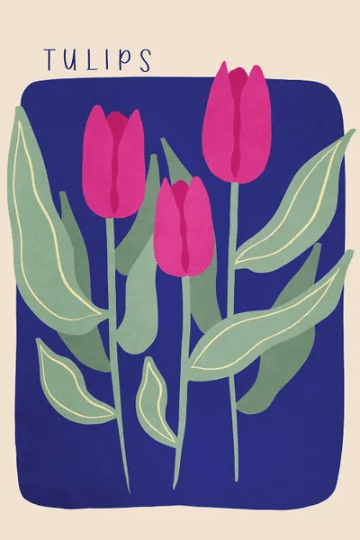 Tulips Corey Canvas - Ocean Arts - Classic Mobile Collection