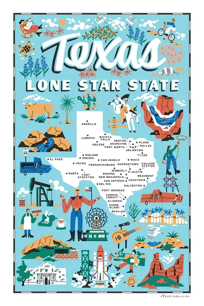 Texas Canvas Texas Canvas - Colorful Pattern Collection - 4K Quality