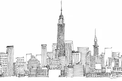 He flew for 20 minutes. New York Skyline Crop Art Print By Avery Tillmon Icanvas