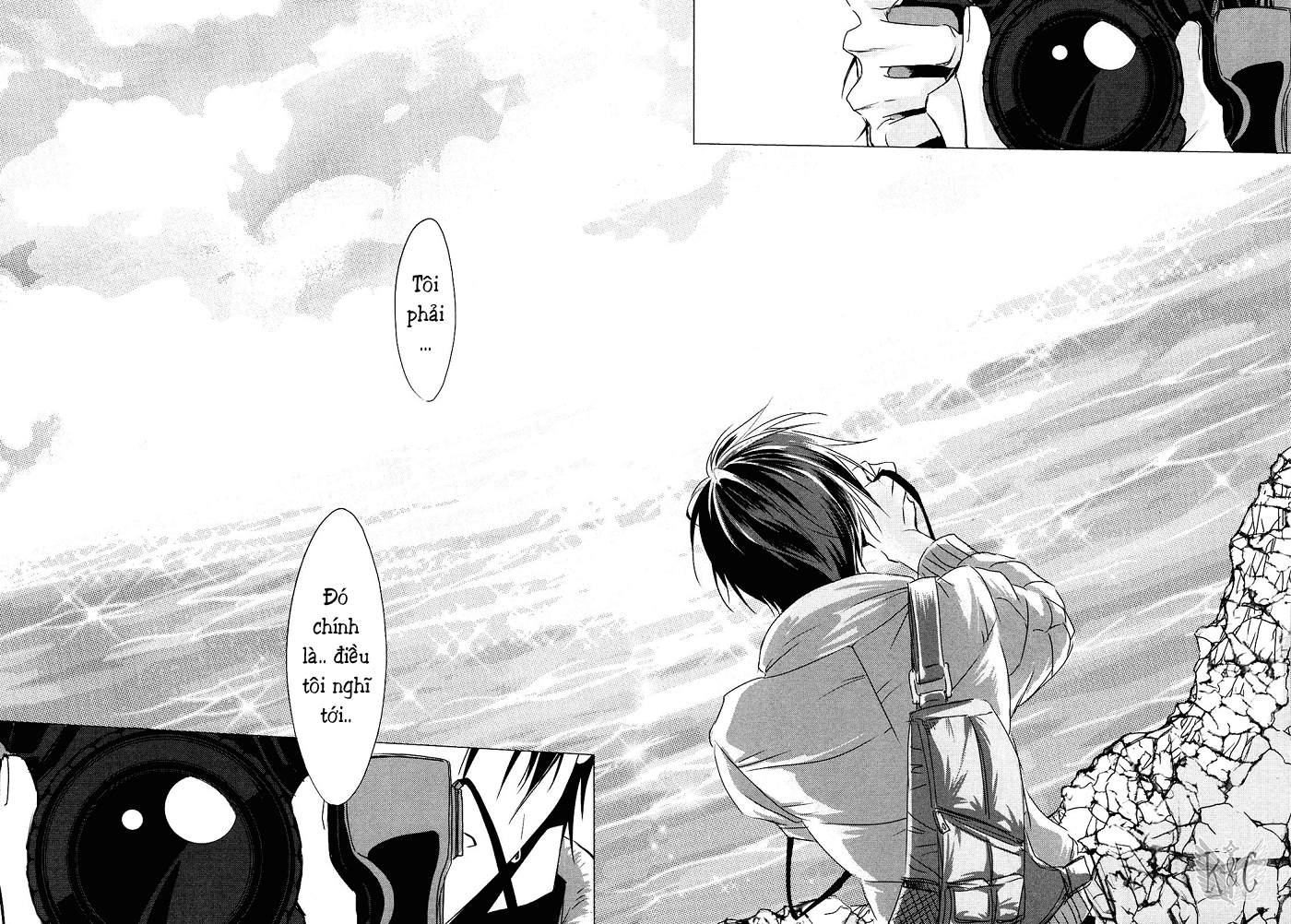[LeviEren] SnK Doujinshi: Rainy Town 2 | Quá khứ như một cốc Frappuccino