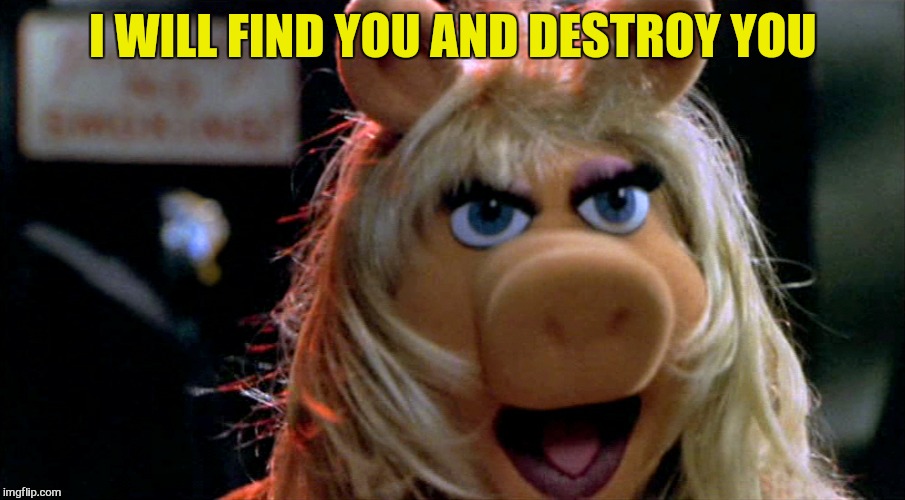 Create meme gif , gifs , kermit , memes created: Evil Miss Piggy! - Imgflip
