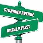 The font is a commercial one and you can purchase and . Blank Street Signs Meme Generator - Imgflip