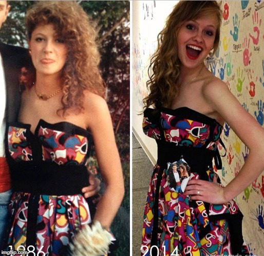 10 Madchen Die Zum Abschlussball Die Kleider Ihrer Mutter Getragen Haben