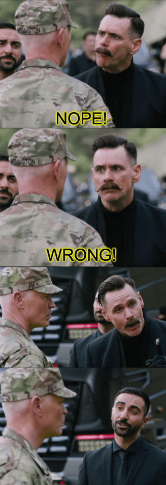 Search the imgflip meme database for popular memes and blank meme templates. Jim Carrey Nope Wrong Blank Template Imgflip