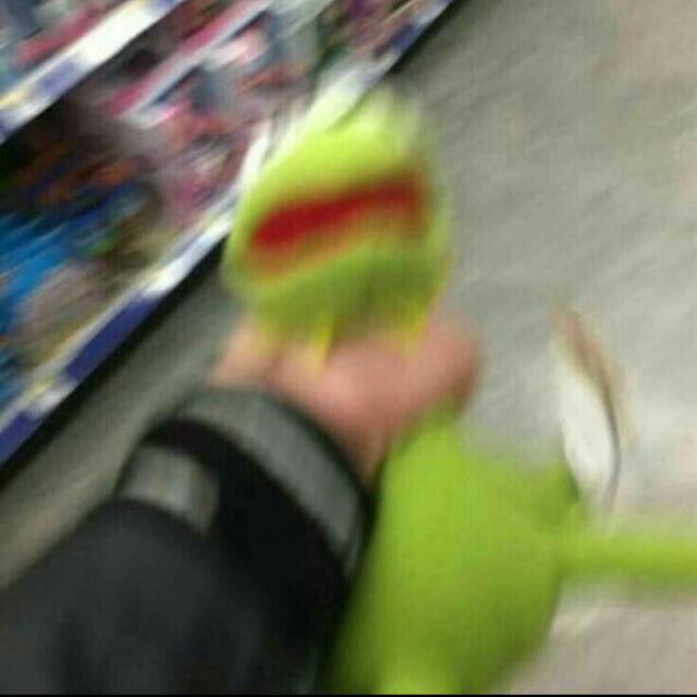 Kermit getting strangled blank template