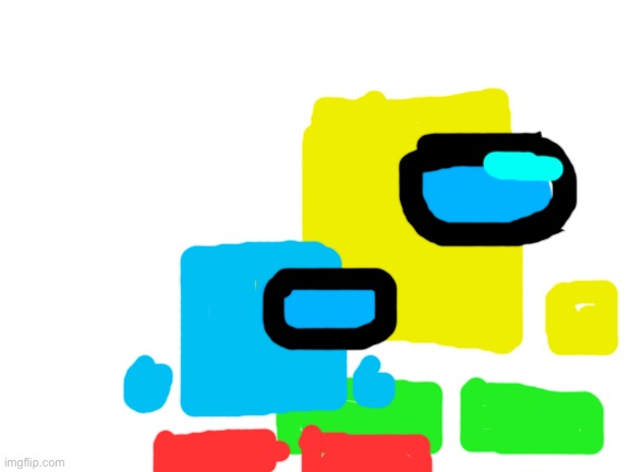 Even Though It Isn T October Blocky And Squarey Dressed Up As Among Us Characters Imgflip