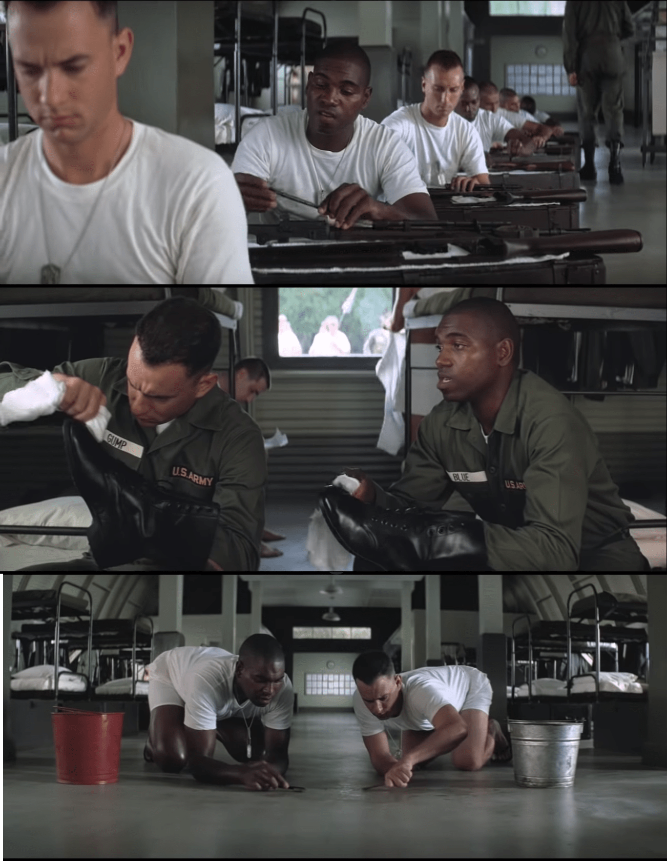 Forrest Gump and Bubba Blank Meme Template. 
