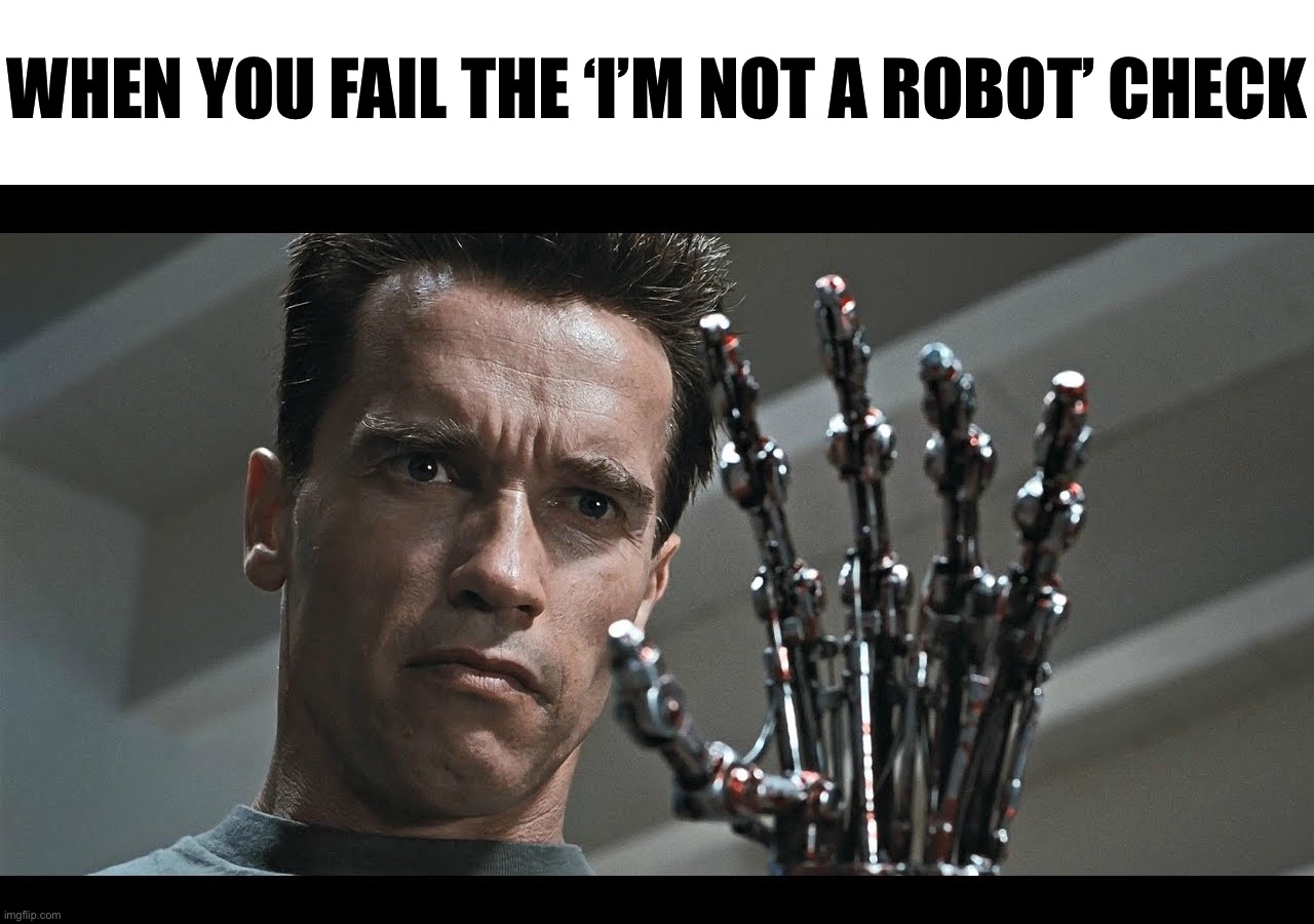 I'm not a robot, am i?