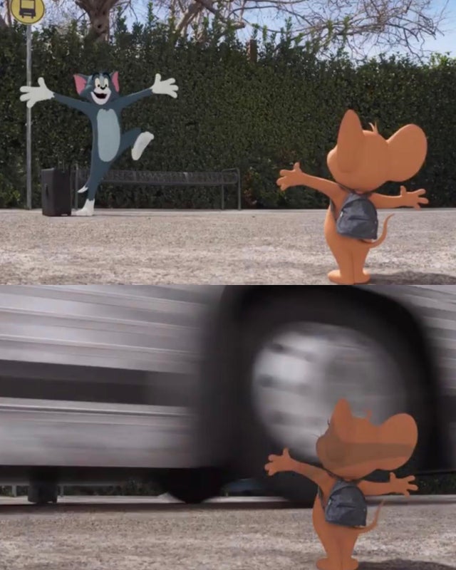 Tom and jerry blank template