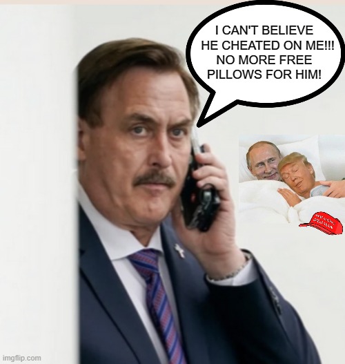 Jan 19, 2021 · mypillow is reportedly getting dropped by retailers including kohl's and bed bath & beyond after its founder, mike lindell, showed up at the white house last … Trump, Putin, and the Mypillow Guy Love Triangle - Imgflip