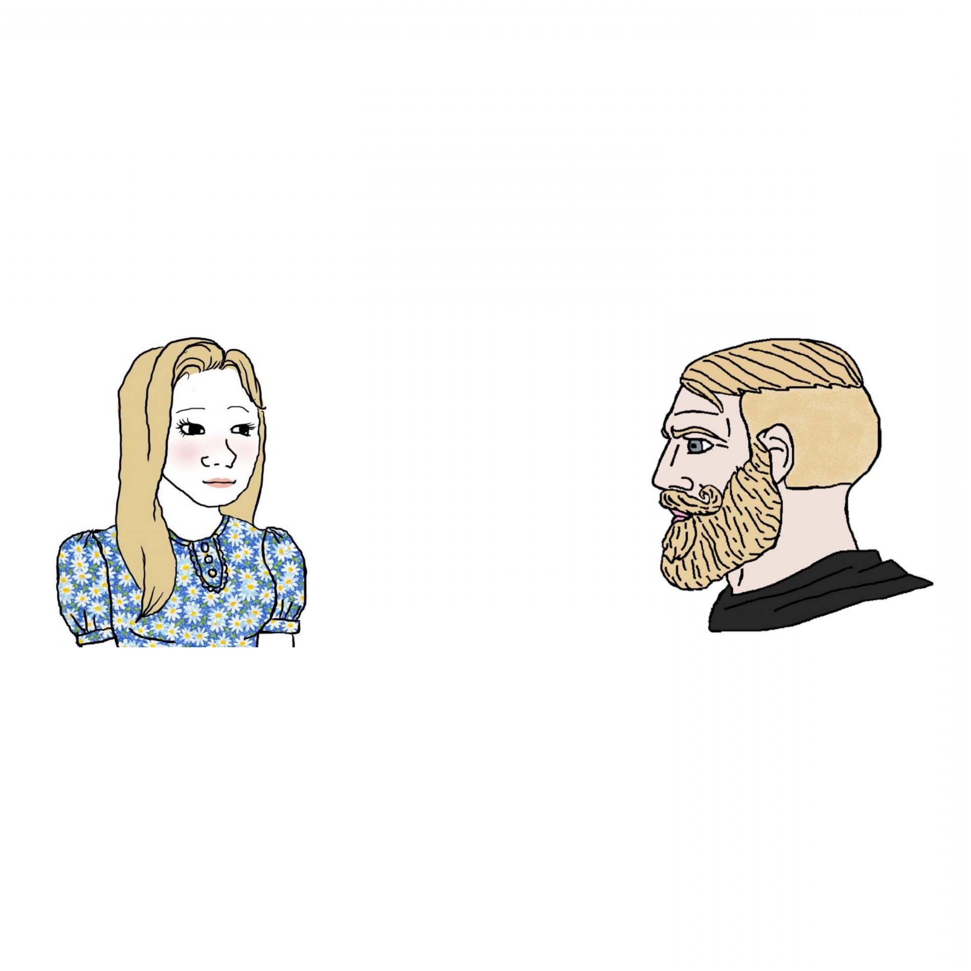 That all men are created equal; 82 Yes Chad Meme Template