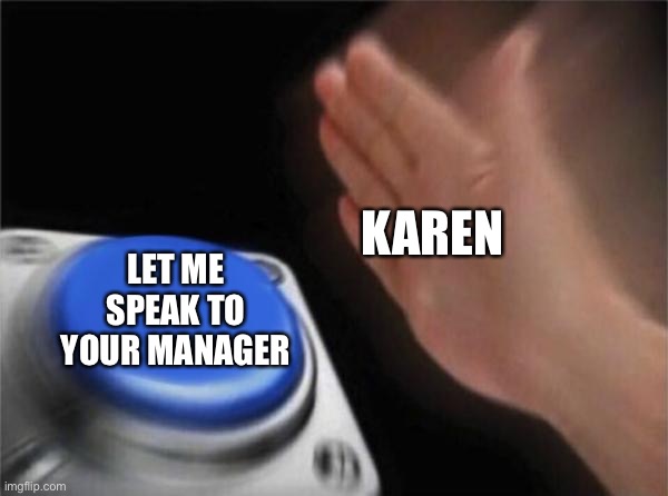 Blank nut button meme