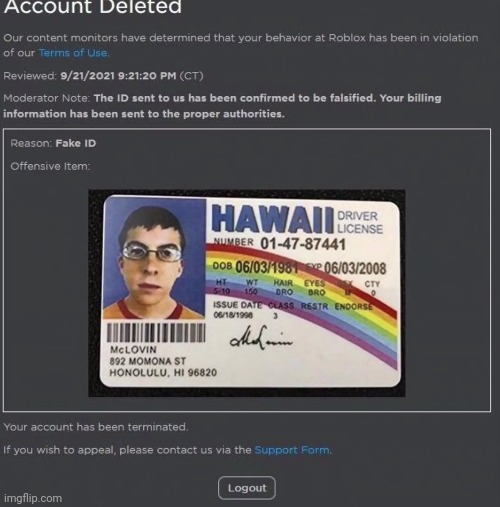 Fake Id Imgflip 5o9pn0 