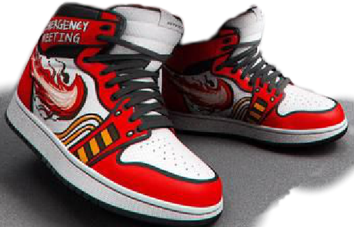 Among us drip shoes blank template