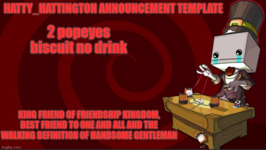 2 popeyes biscuit no drink