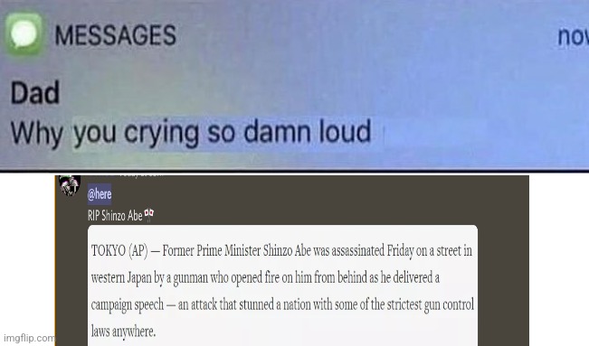 Image tagged in why you crying so damn loud