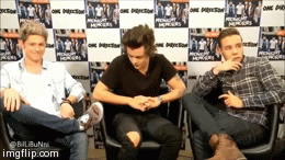 just harry being himself and giving niall's shoe to a random interviewer