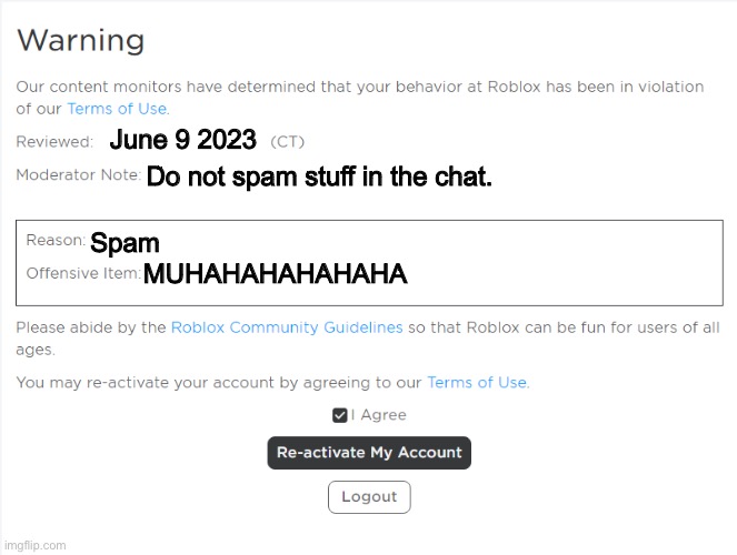 Roblox Warning Imgflip 7sgtnp 
