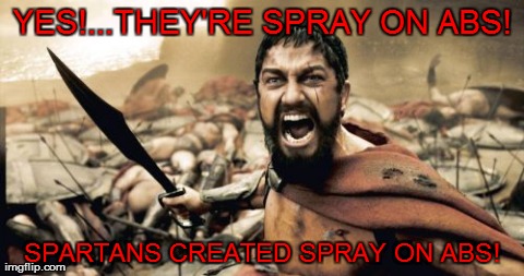 300...Spray on Abs