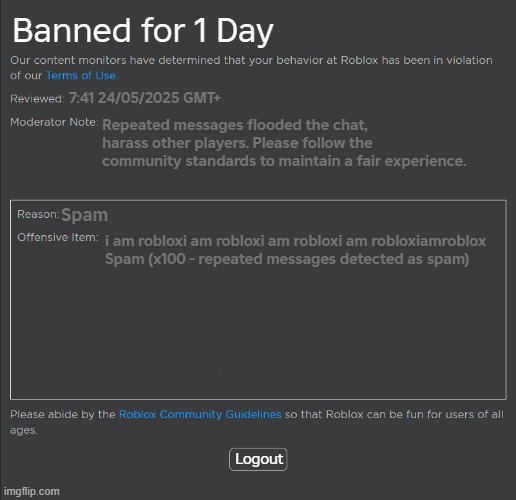 Roblox Ban Meme Picker 9v0xmo 