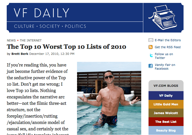 2010 Top 10 List - Classic Gradient Illustration - Desktop