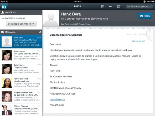 Linkedin Ipad App 12 Comments Concise Training - Ultra HD Gradient Textures for Desktop