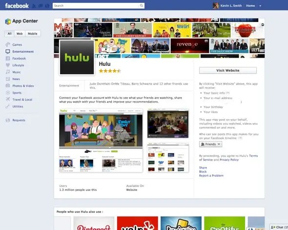 Facebook Launches App Center - Modern Desktop Abstract Backgrounds | Free Download