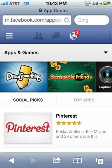 Facebook Launches App Center - Elegant Sunset Illustration - Desktop