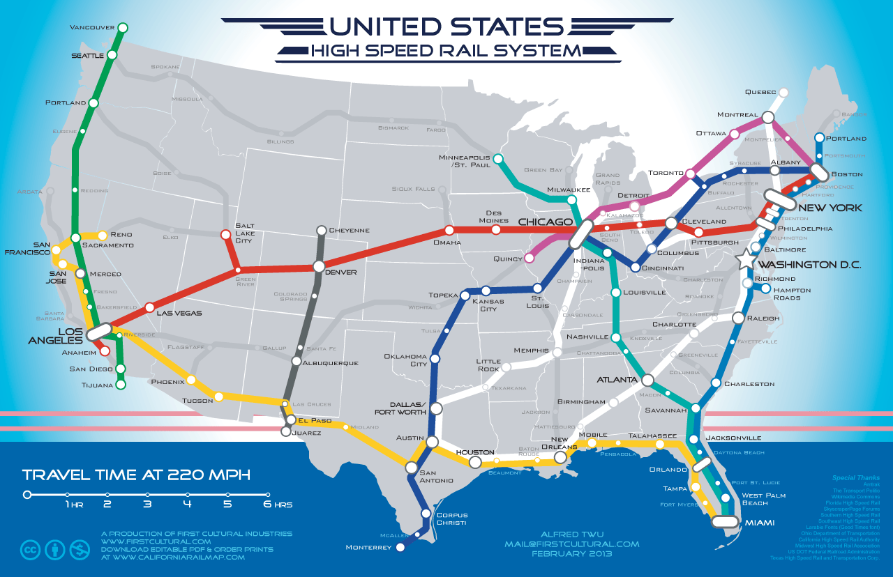 Train Track Maps Usa