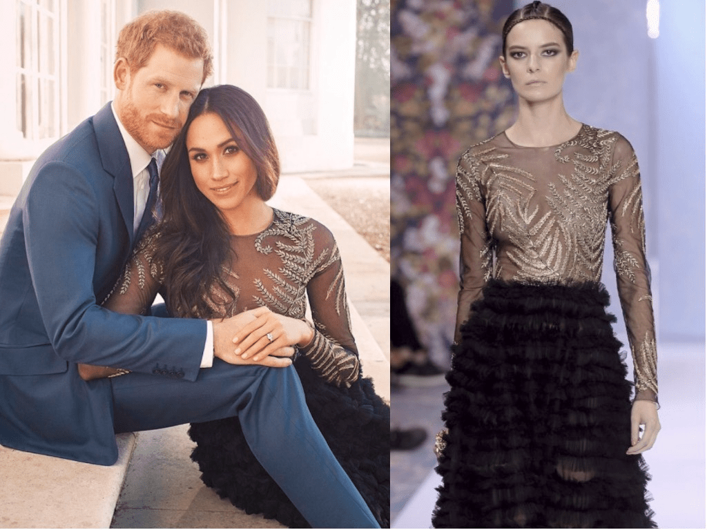 Meghan Markle Wore A 75 000 Dress In Official Engagement Photos Insider