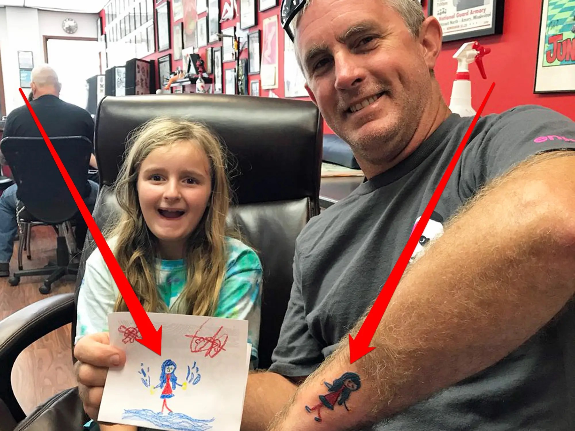 Parents Get Tattoos Of Children's Artwork And It's Adorable 852_x_1136_jpg