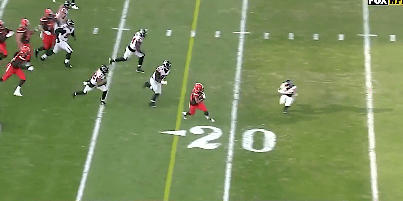 The cleveland browns will be without nick chubb and two other running backs for their week 10 clash. Nick Chubb Gets 92 Yard Touchdown Run For Longest Touchdown In Team History
