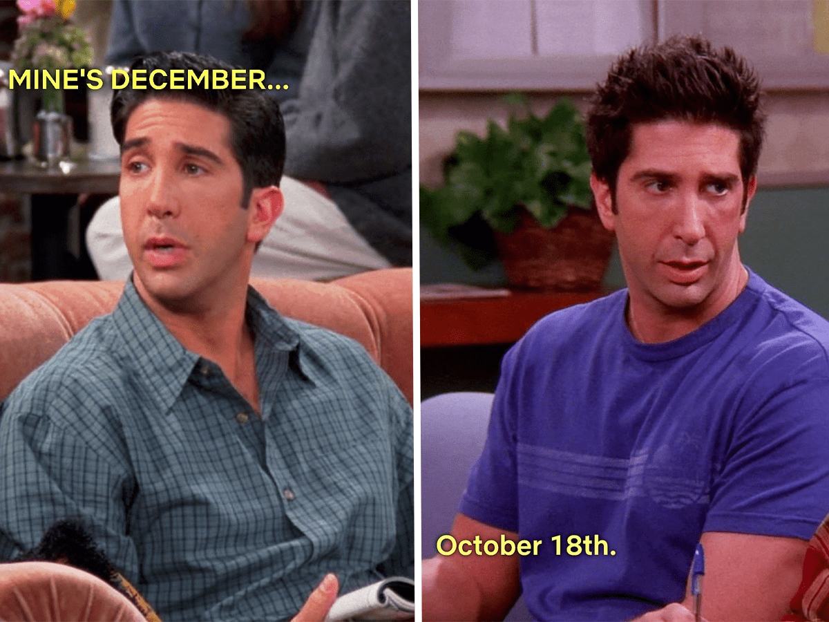 Always remember your bff's birthday. 16 'Friends' plot holes and inconsistencies that still