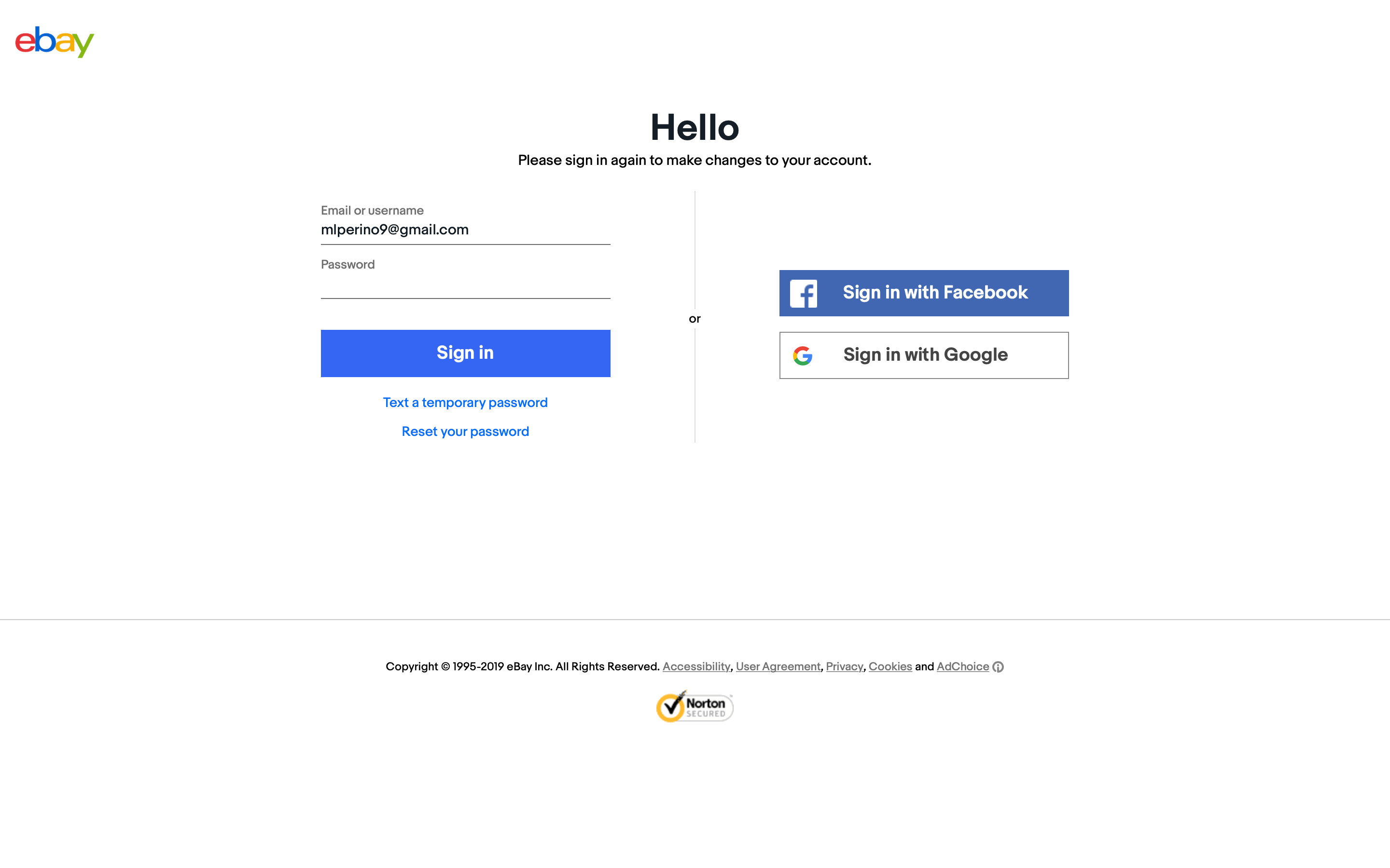 Uncheck to protect your account. How To Change Your Ebay Password Or Reset It