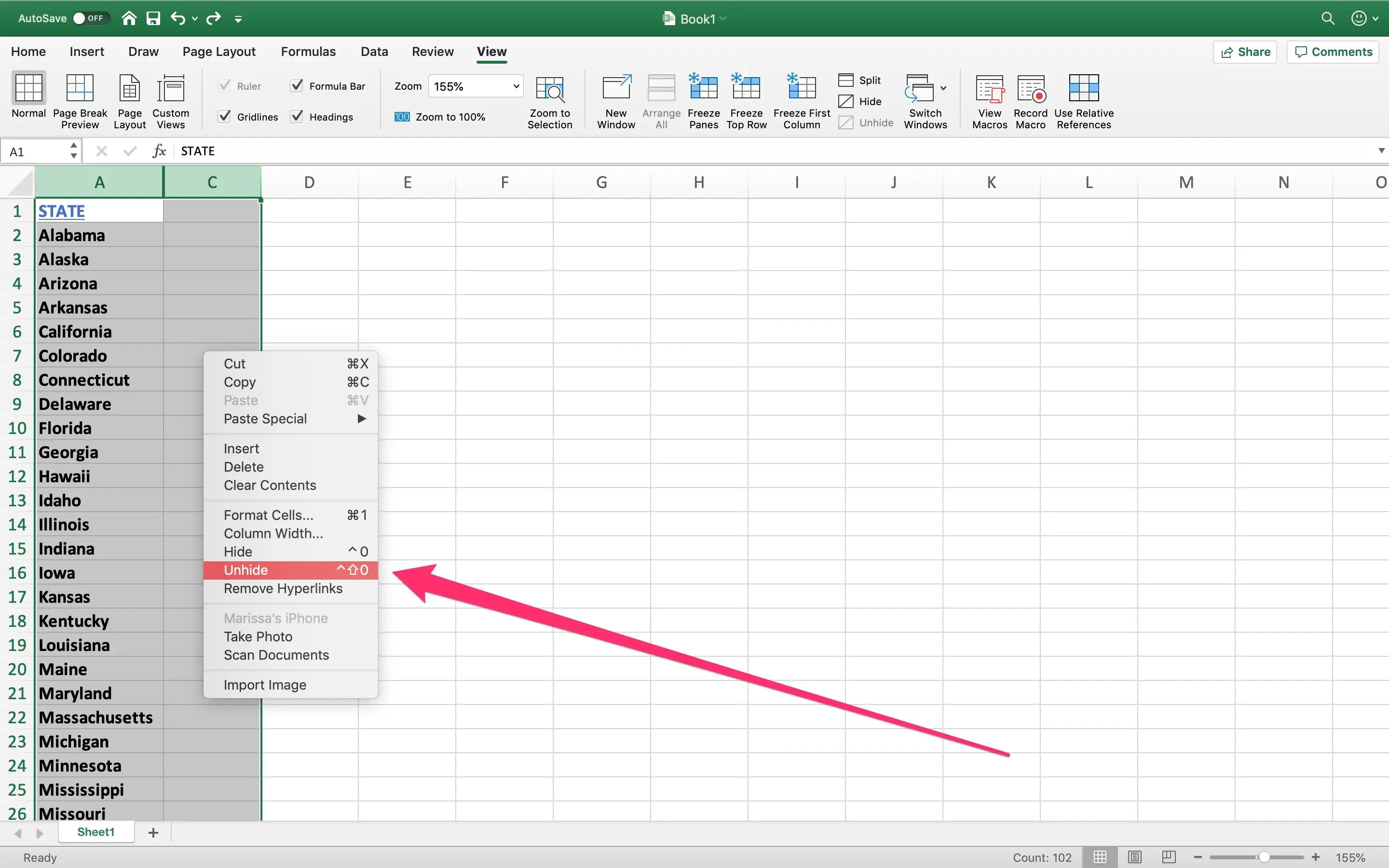 · press the return key. How To Hide And Unhide Columns In Excel To Optimize Your Work