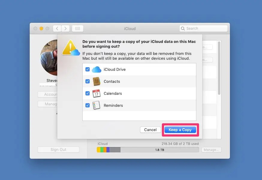 The apple id works like your identity on your ios and mac devices,. How To Log Out Of Your Icloud Account On A Mac Computer