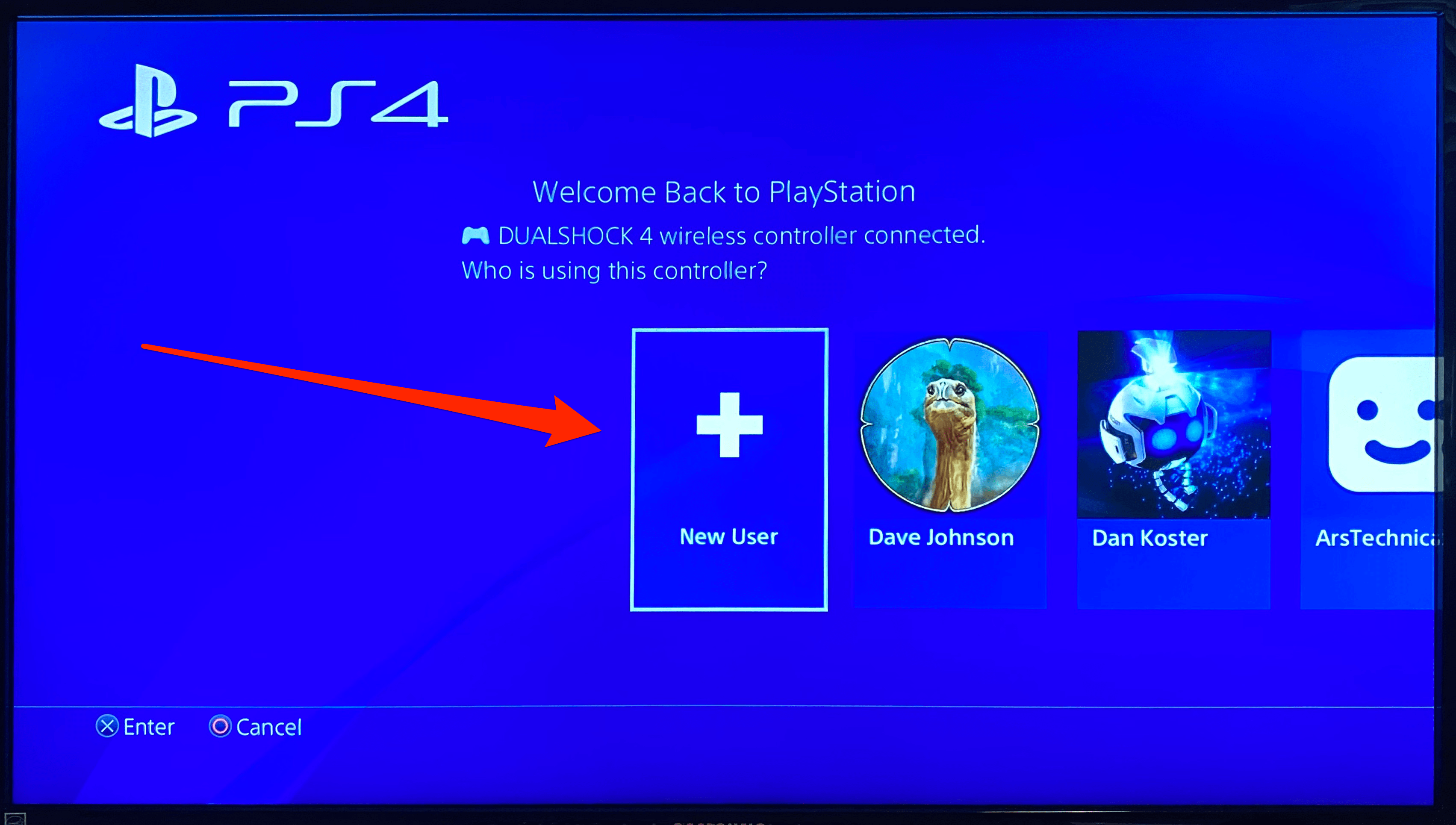 Head to settings and choose the user option. How To Add An Account On A Ps4 From The Login Screen