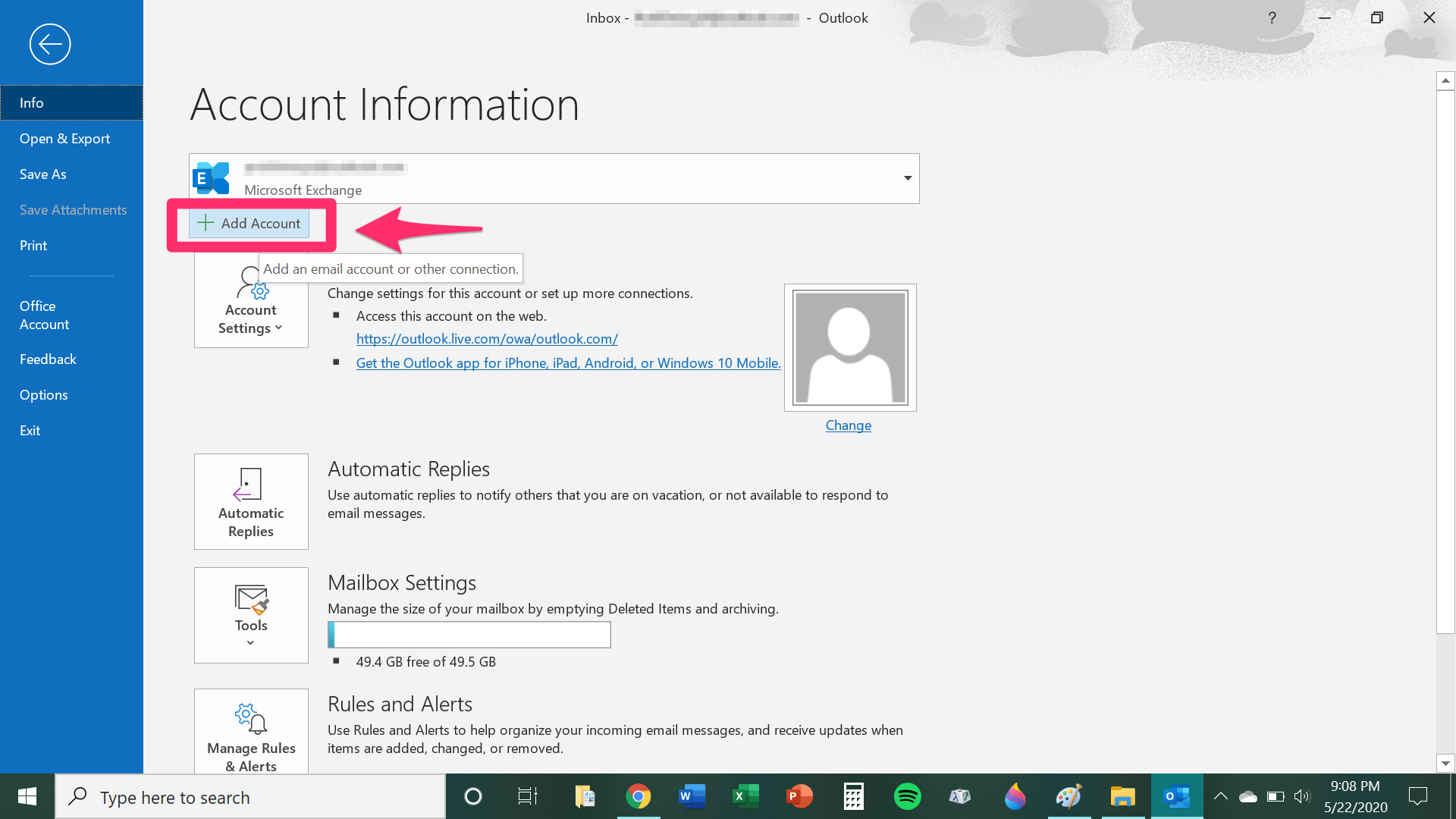 · if you have previously . How To Add Your Gmail Account To Your Microsoft Outlook Account