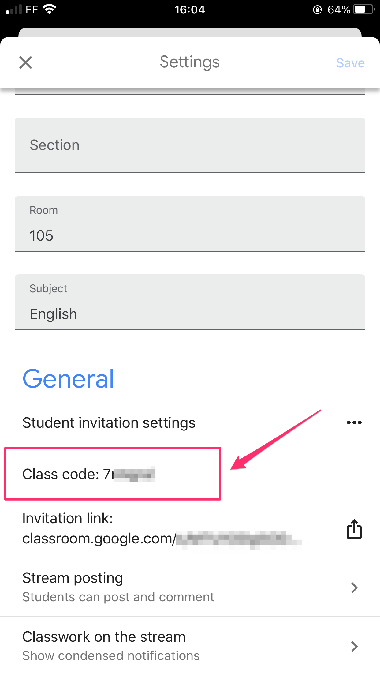 Google Classroom Display The Class Code Teacher Tech - Best Abstract Images in Mobile