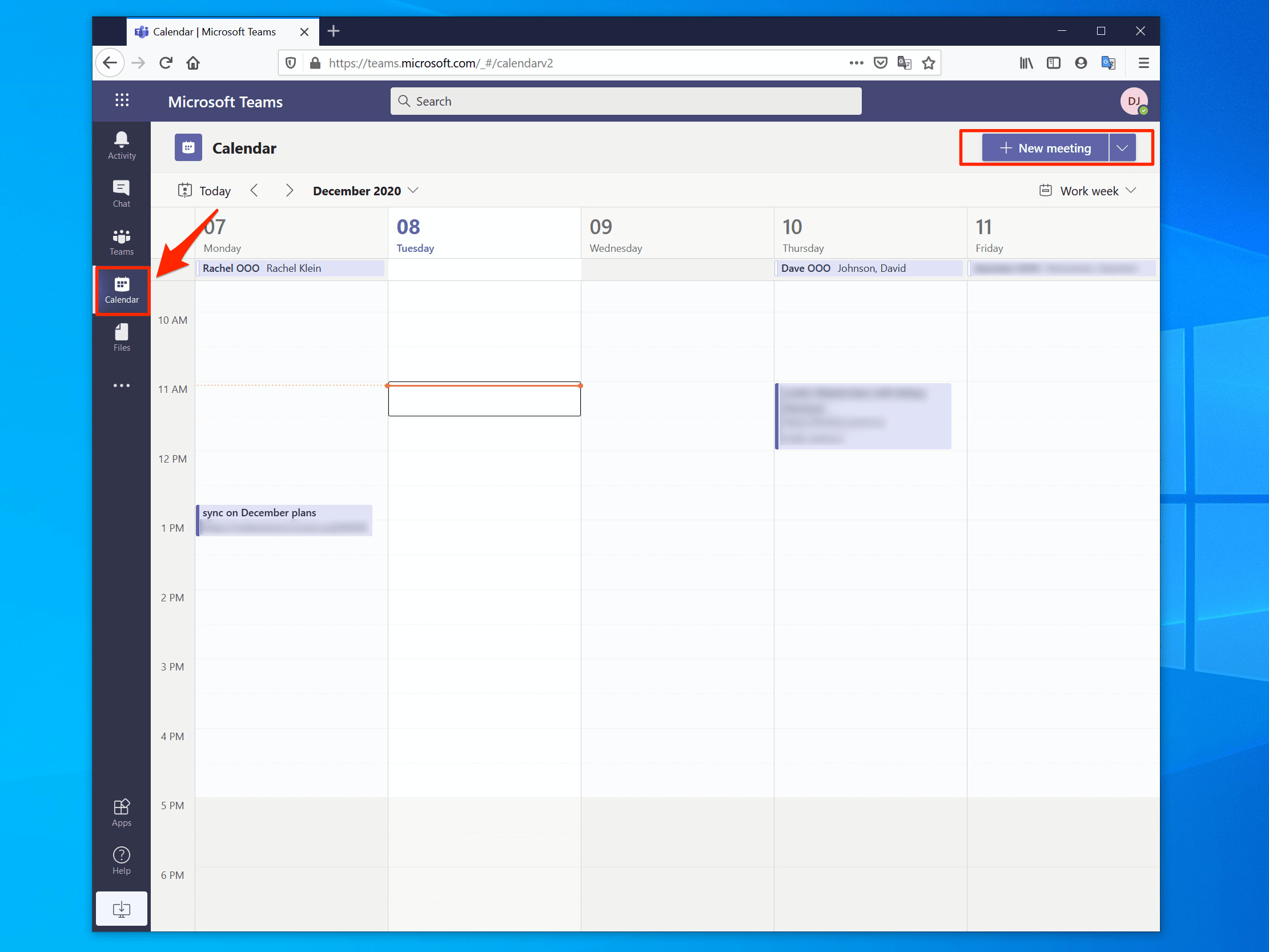 Don't worry about the specific time yet, this will be set in a later step. How To Set Up A Microsoft Teams Meeting