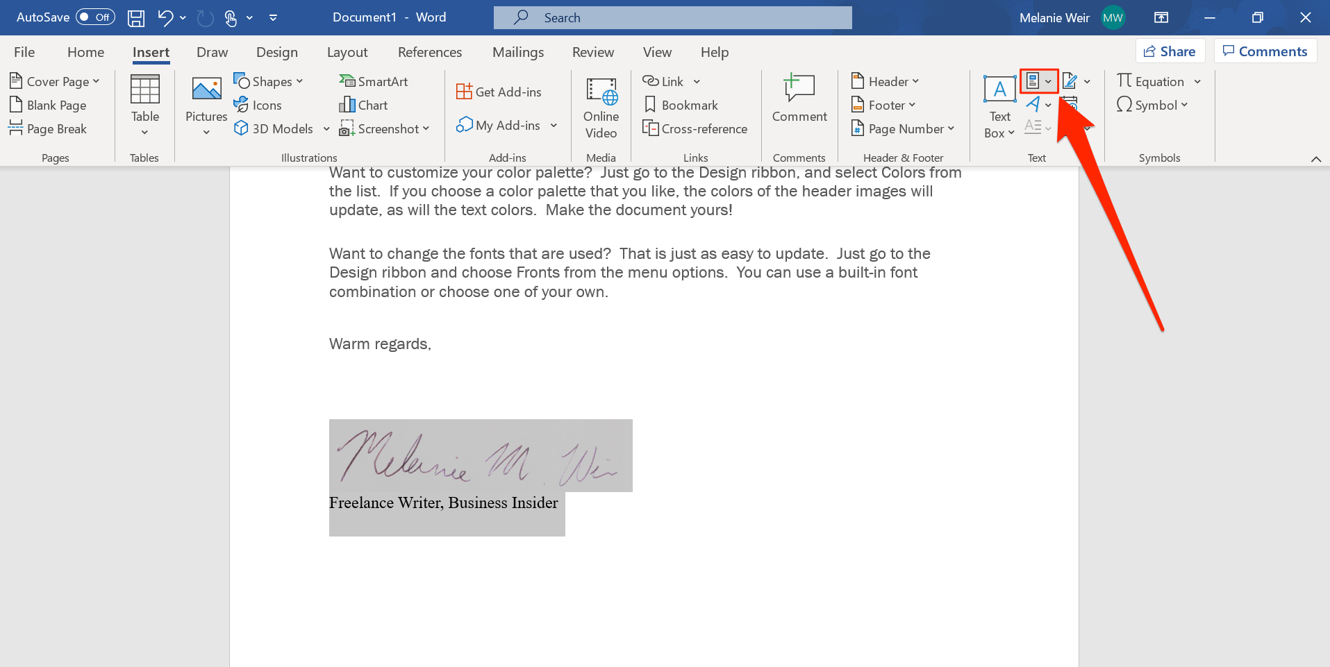 Insert a signature line · click where you want the line. How To Add A Signature In Word On A Pc Or Mac